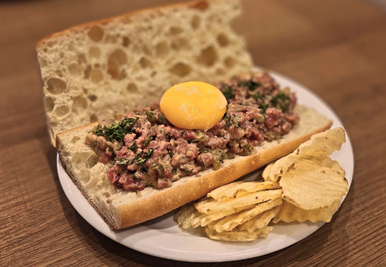 Steak TarTare Open Sandwich